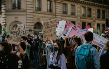 Aksi damai di Jalan Sudirman